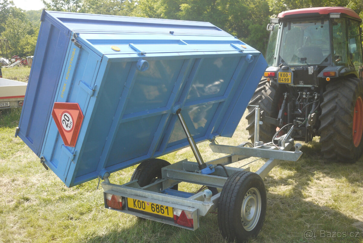 Prodám traktorový vlek Dýnek 1,8 t STK do 2029(cena bez DPH) - 8