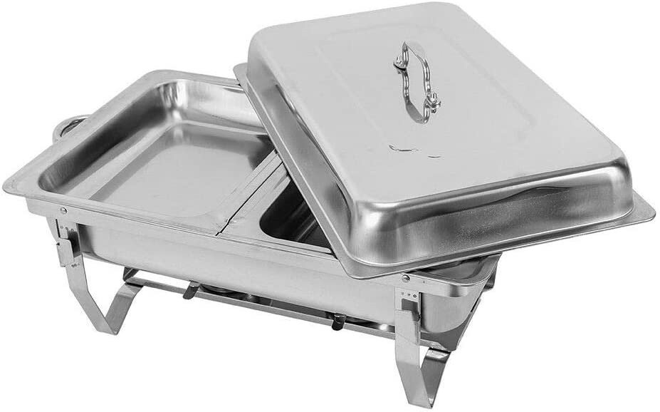 Sada 4 ks dvoudílných nerezových ohřívačů potravin - 8