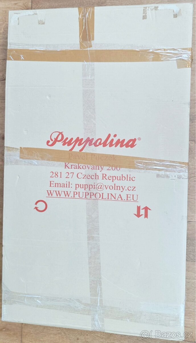 Dětská dřevěná postýlka se žirafou a matrace - 8