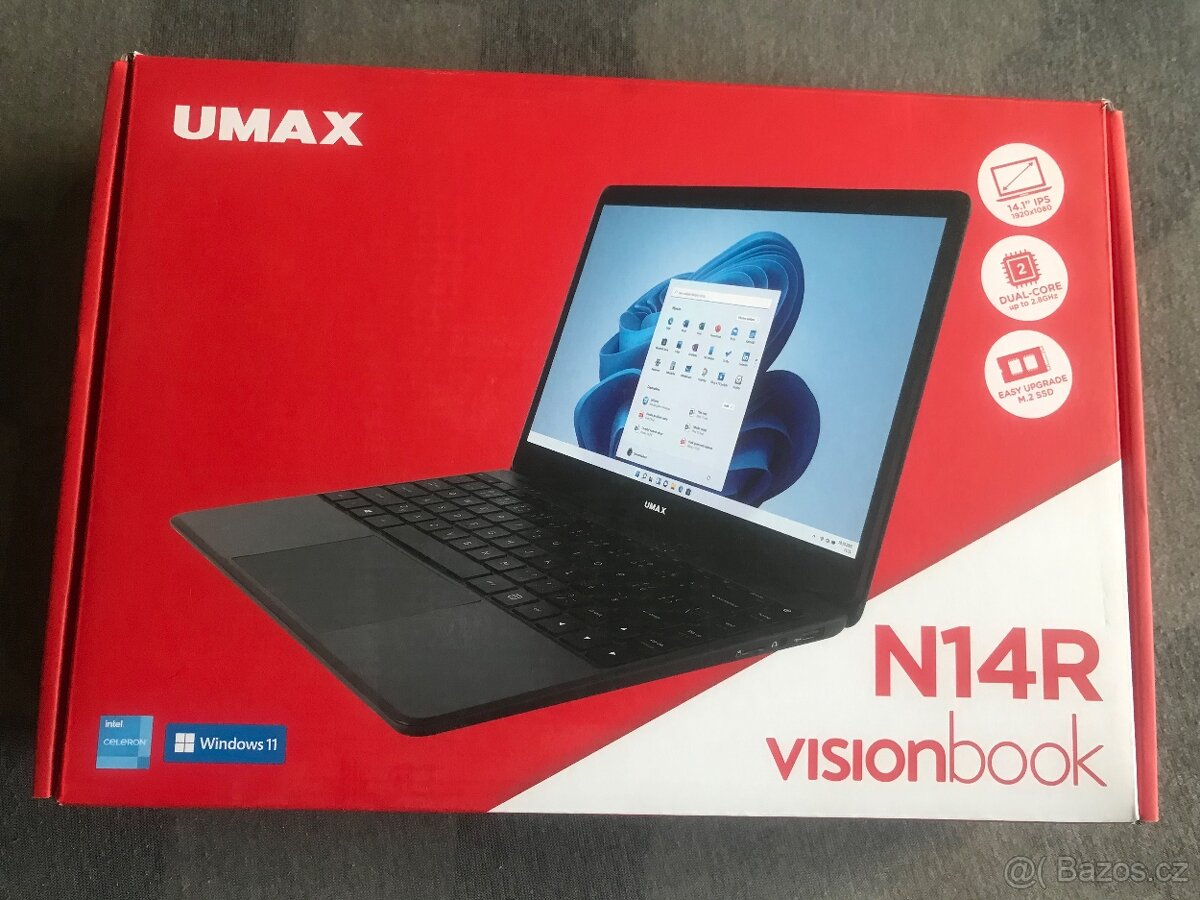 UMAX VisionBook N14R - notebook - černý - 8