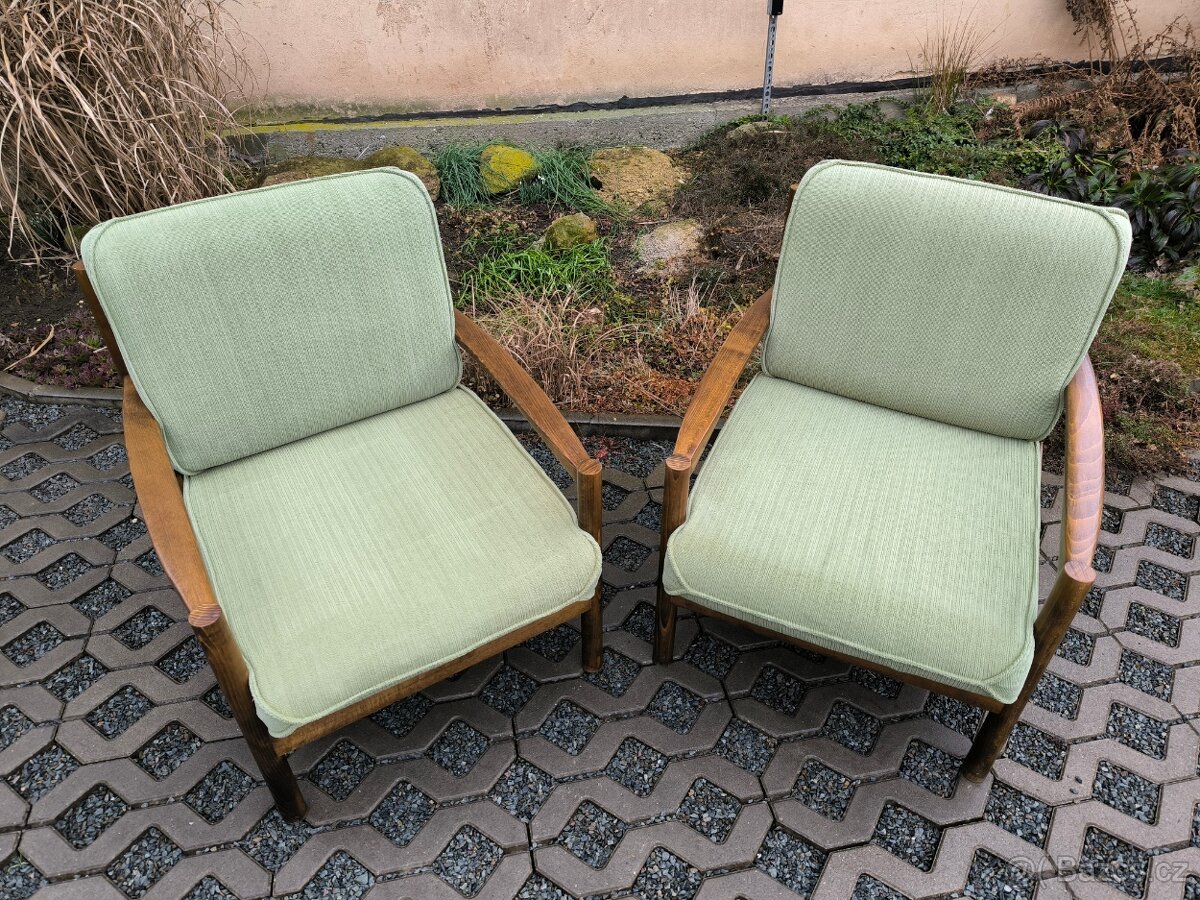 Retro párová křesla TON - Brusel 60. léta - 8
