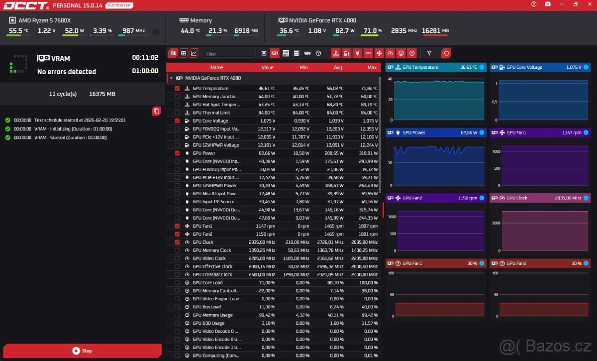 GAINWARD GeForce RTX 4080 Panther 16GB DDR6X - 8