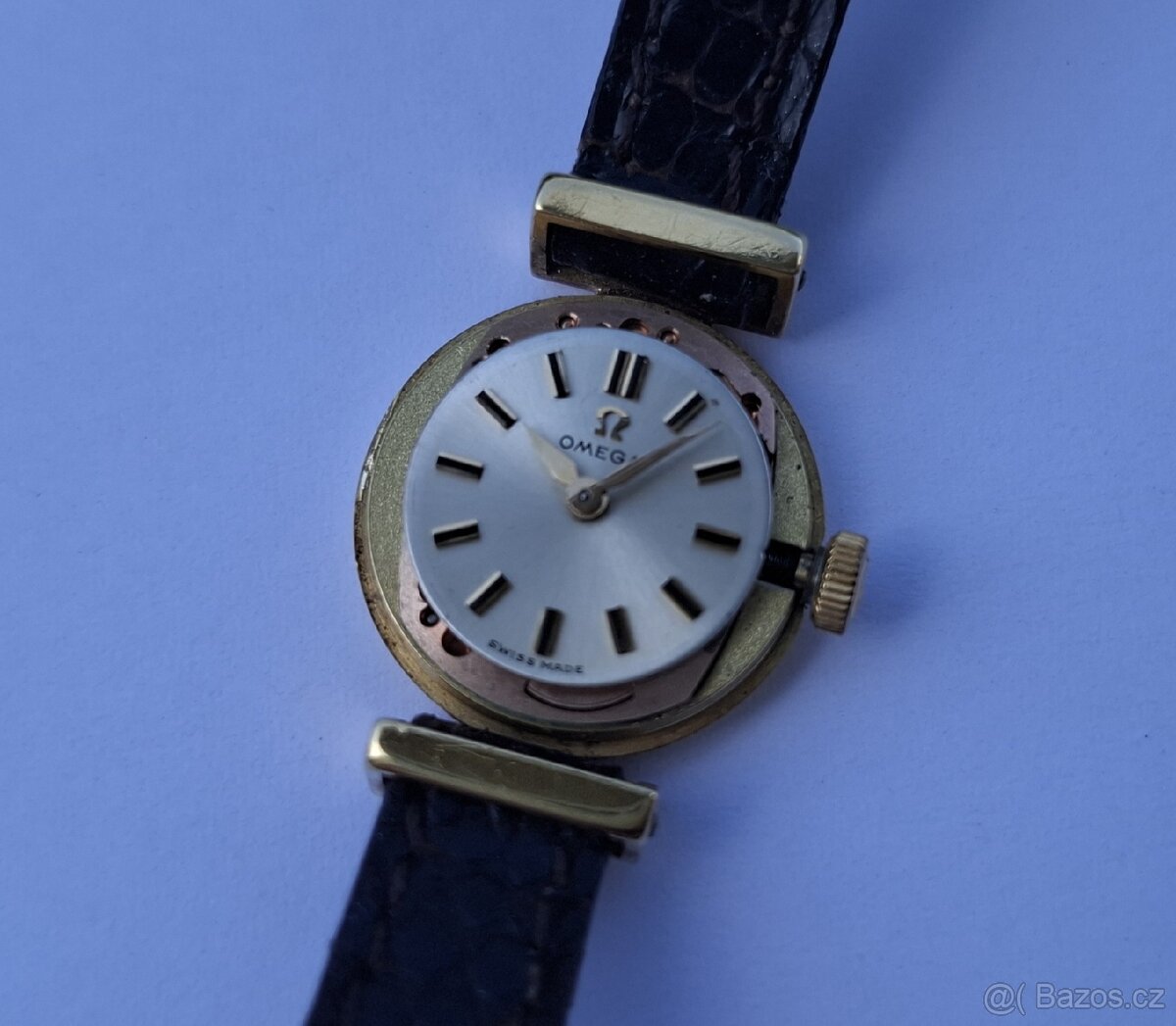 Dámské zlaté náramkové hodinky Omega 18K - 8