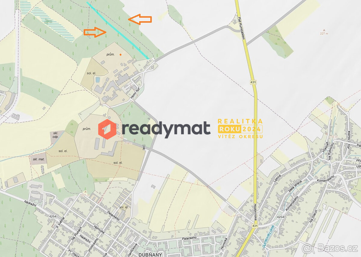 Prodej lesa, Dubňany, 5 323 m2 - 8