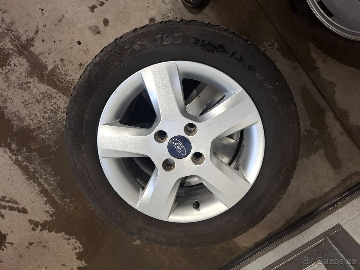 Prodám pěkné alu disky 4x108 195/60 R15, ET 52.5 - 8