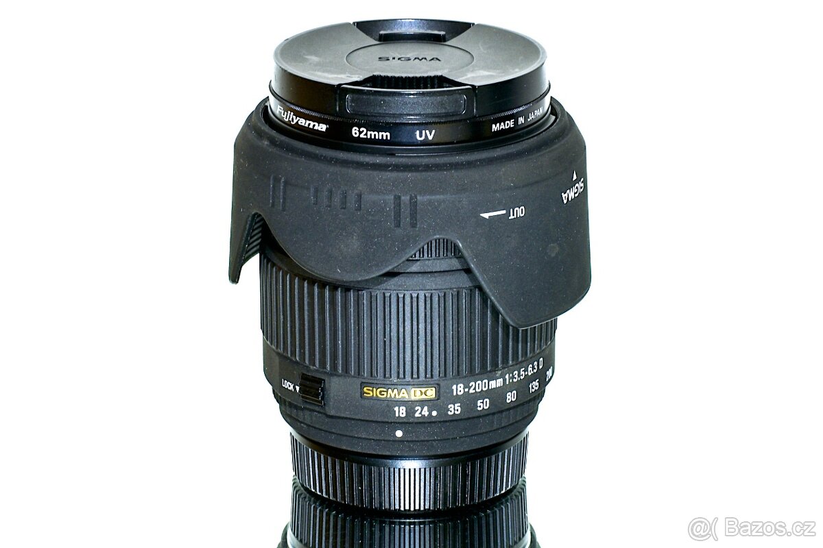 Nikon Sigma DC 18-200mm + UV filtr TOP STAV - 8