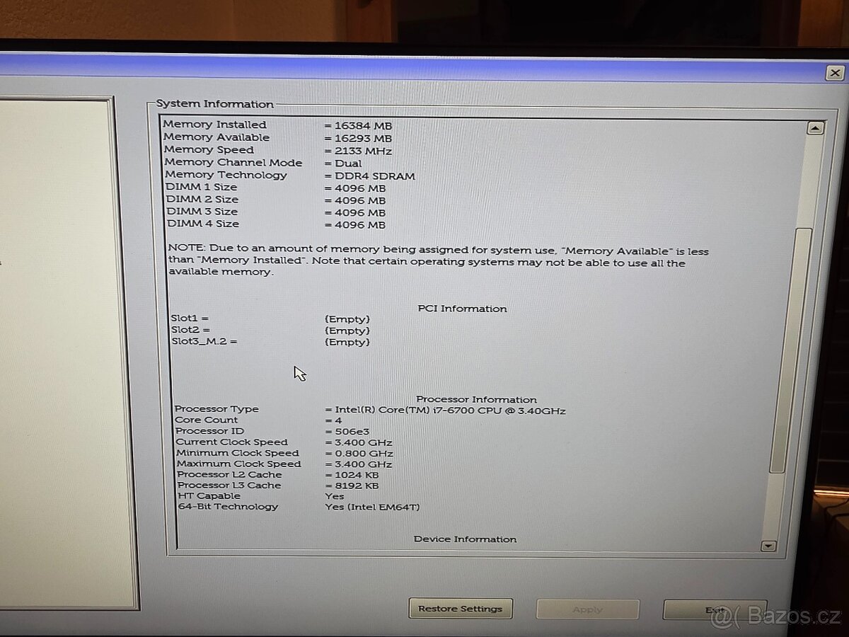 Dell OptiPlex 7040 SFF (Intel i5-6500, 16GB RAM) WiFi - 8