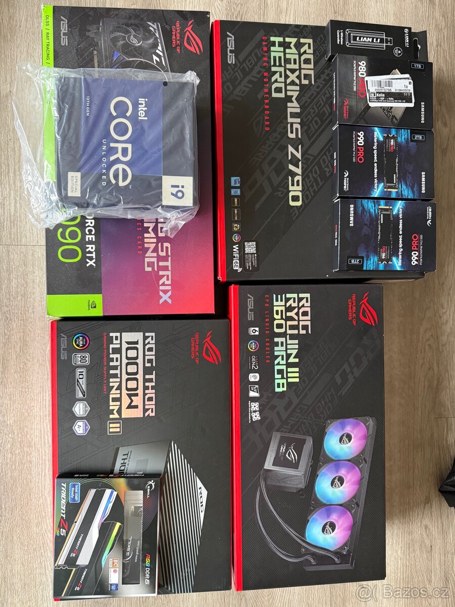 Herní PC sestava ROG, i9 13900ks, RTX 4090, Lian-Li větráčky - 8