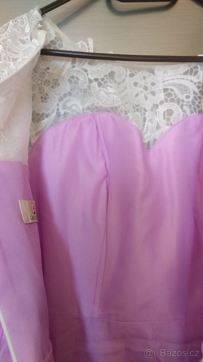 Slavnostní šaty s krajkou vel 40 - 8