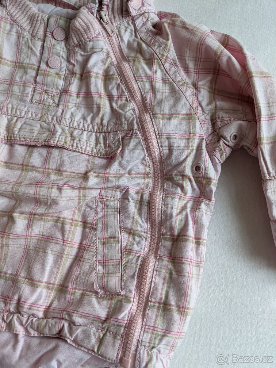 Růžová bundička H&M vel. 86 - 8
