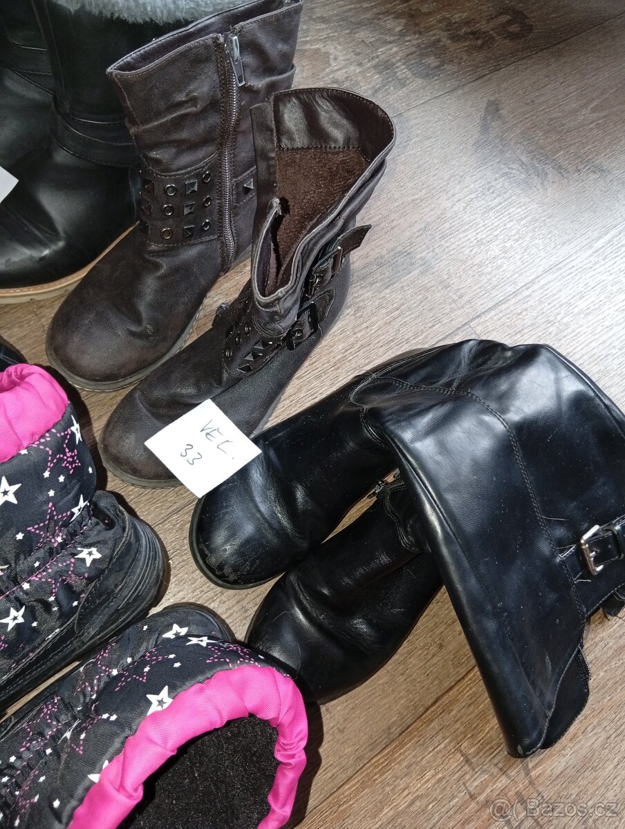 dětské boty zimní vel.29-33 3+1zdarma - 8