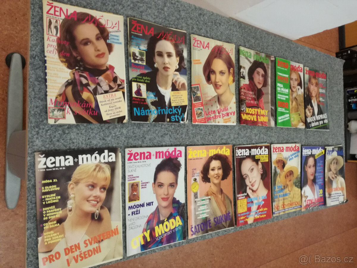 Retro ženské časopisy - móda, šití - 8