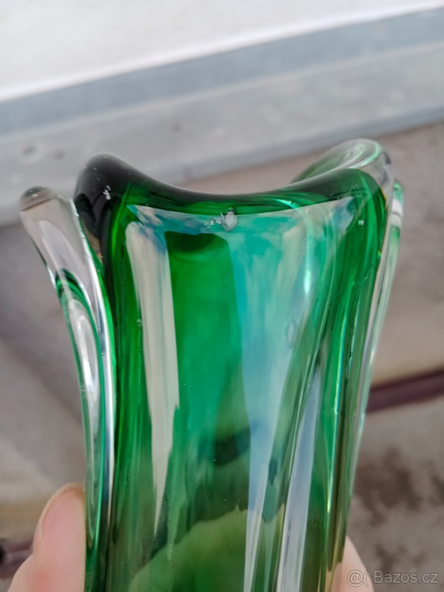 Váza hutní sklo - 8