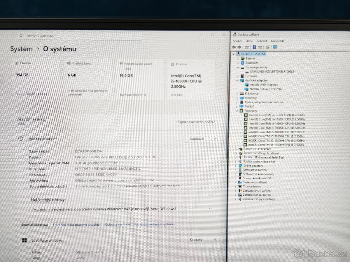 Lenovo Legion i5 10300H, 16GB, RTX2060 6GB, 1TB SSD, 144Hz - 8