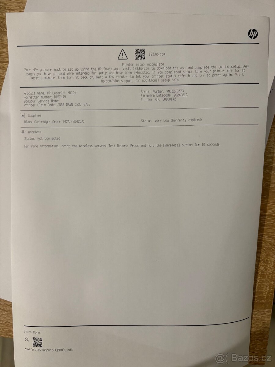 Laserová tiskárna HP LaserJet M110we - 8