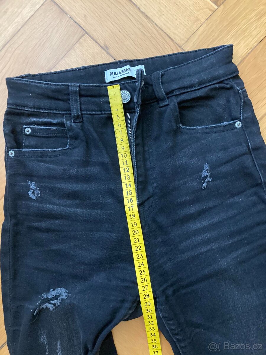 černé rifle Pull&Bear vel.32 - 8