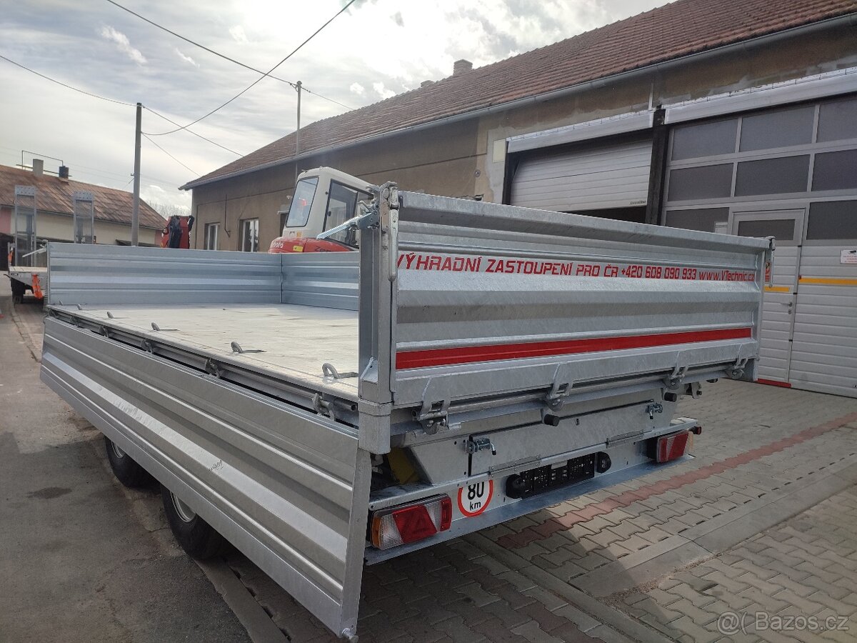 Přívěs kára vlek podvalnik sklápěč hydraulika - 8