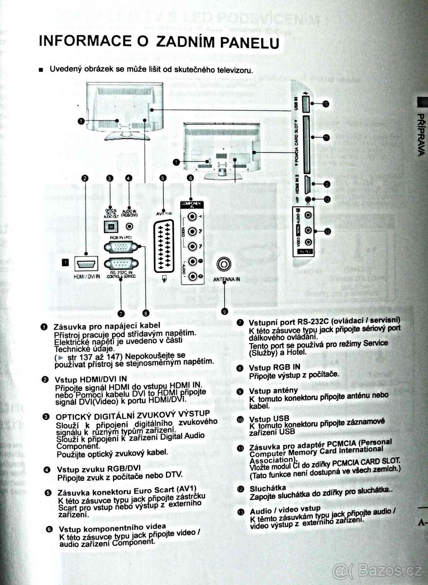 Prodám televizor LCD s LED podsvícením - LG model 42 LE5310 - 8