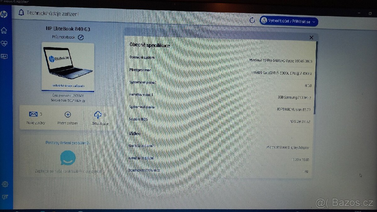 HP EliteBook 840 G3 - i5-6300U, 300 GB, docking station - 8