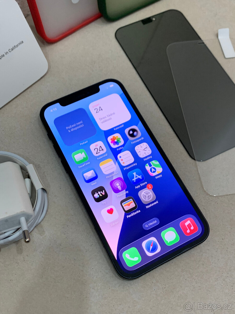 🍏 Apple iPhone 12 128GB - Black (12m. ZÁRUKA) + MEGA DÁRK - 8