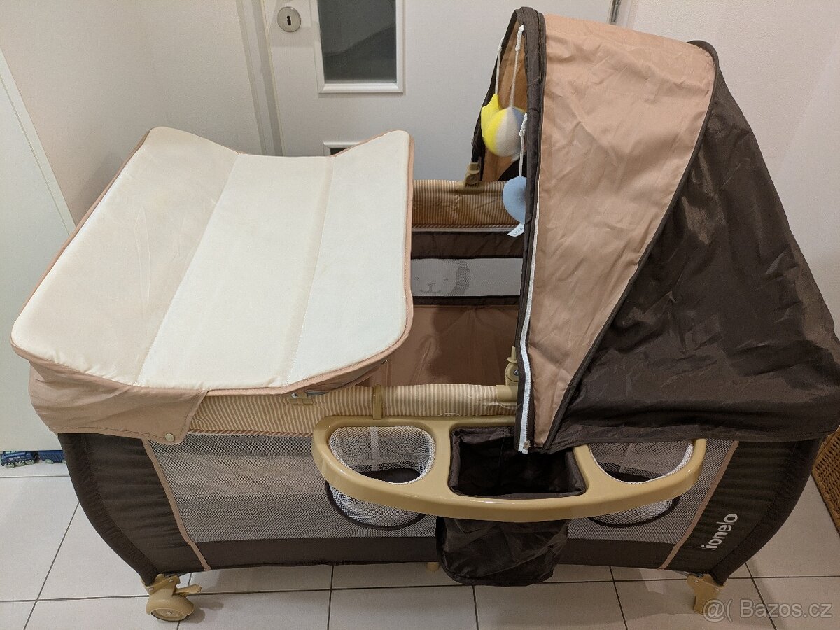 Cestovná postýlka Lionelo Sven Plus (hnědá) - 8