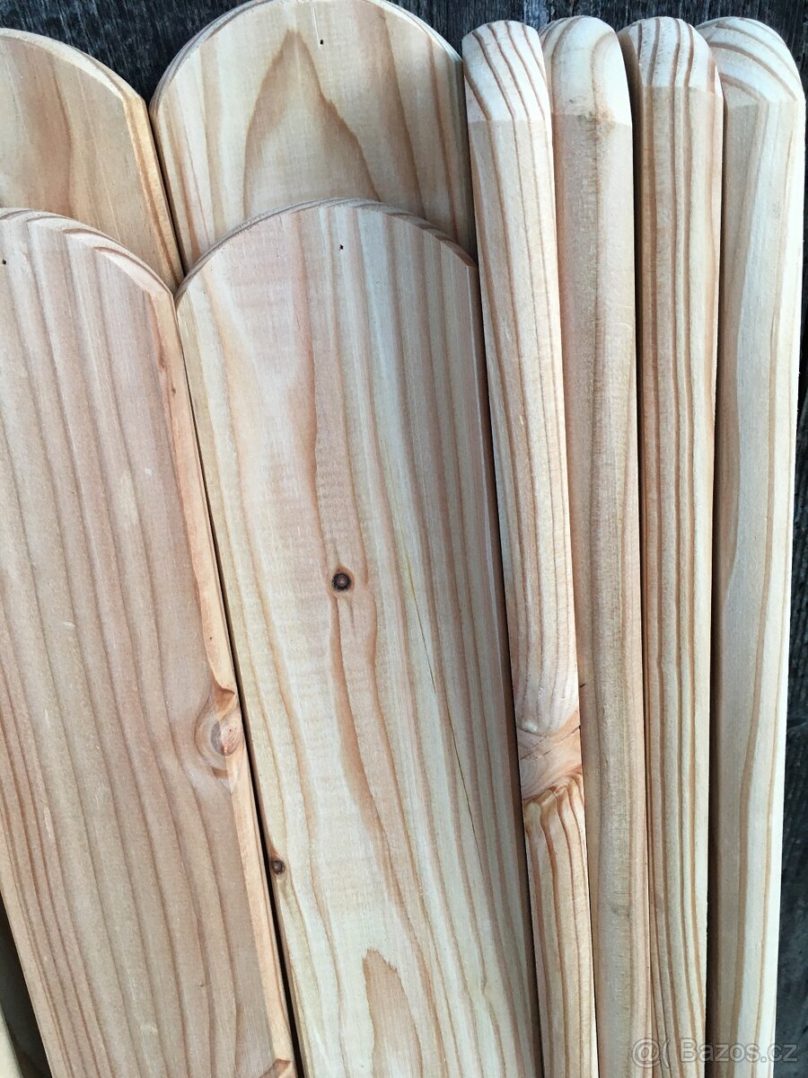 Dřevo- Plotová modřínová prkna plotovka plaňky na plot - 8