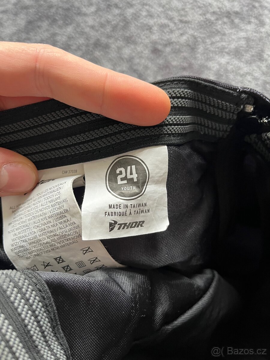 2x Dětské Mx enduro kalhoty Alpinestars Thor vel 22 - 24 - 8