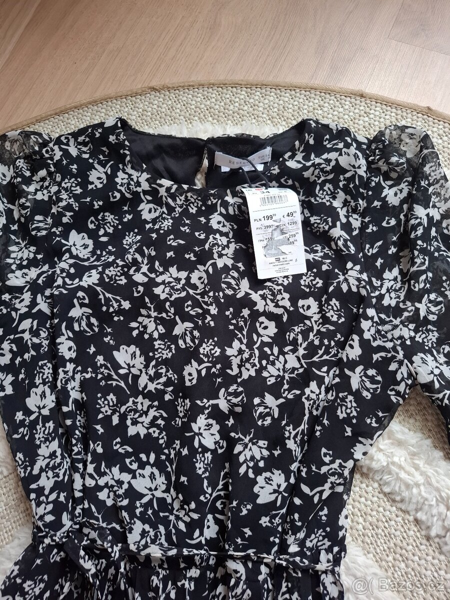 Květinové midi šaty Reserved - 8