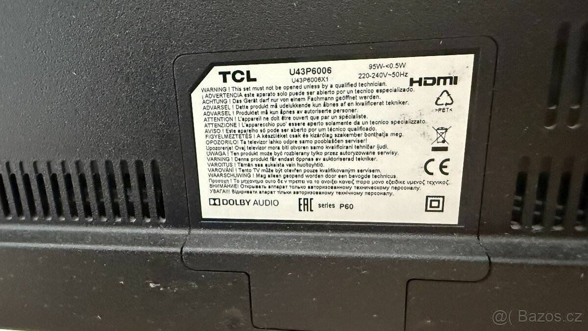 Televize TCL 43" U43P6006 - 8