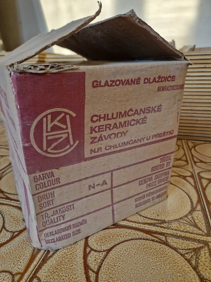 KERAMICKÁ RETRO DLAŽBA, KACHLIČKY (OBKLADAČKY), 20 x 20CM - 8