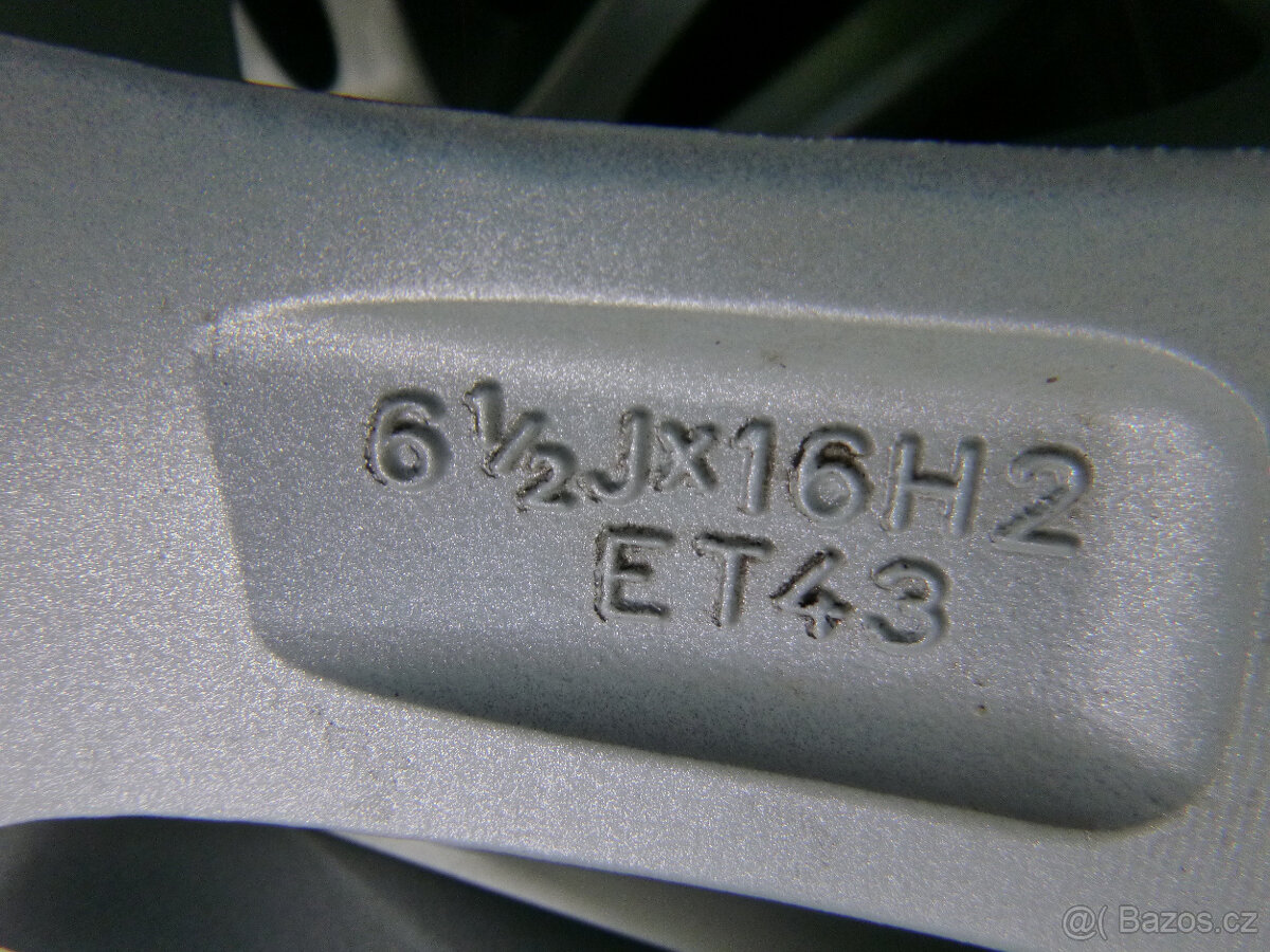 Letní sada alu - originál Škoda 5x100 6Jx16 ET43 5J0601025M - 8