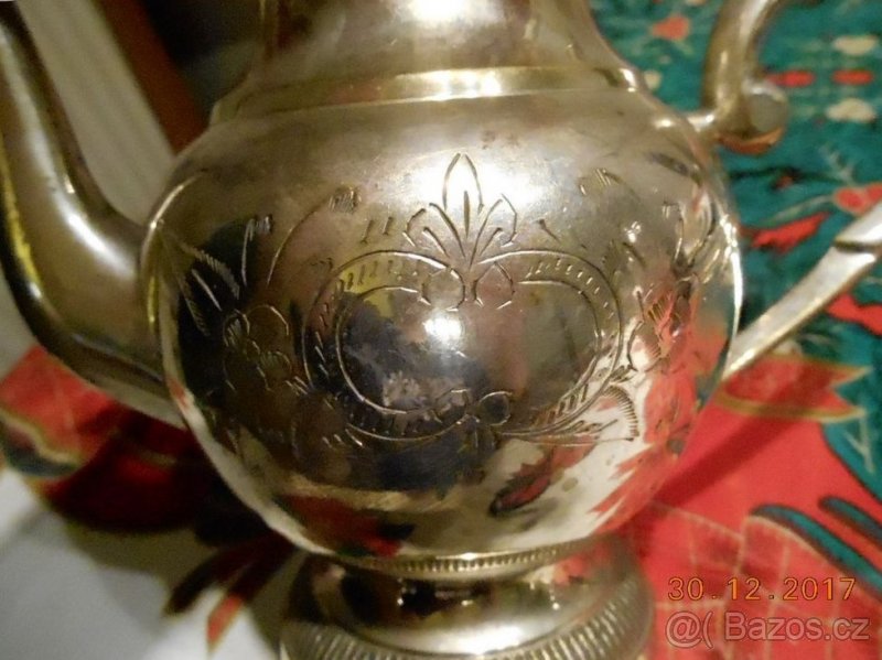 Postříbřená konvice - 0,7 litru - 860 gramů - 8