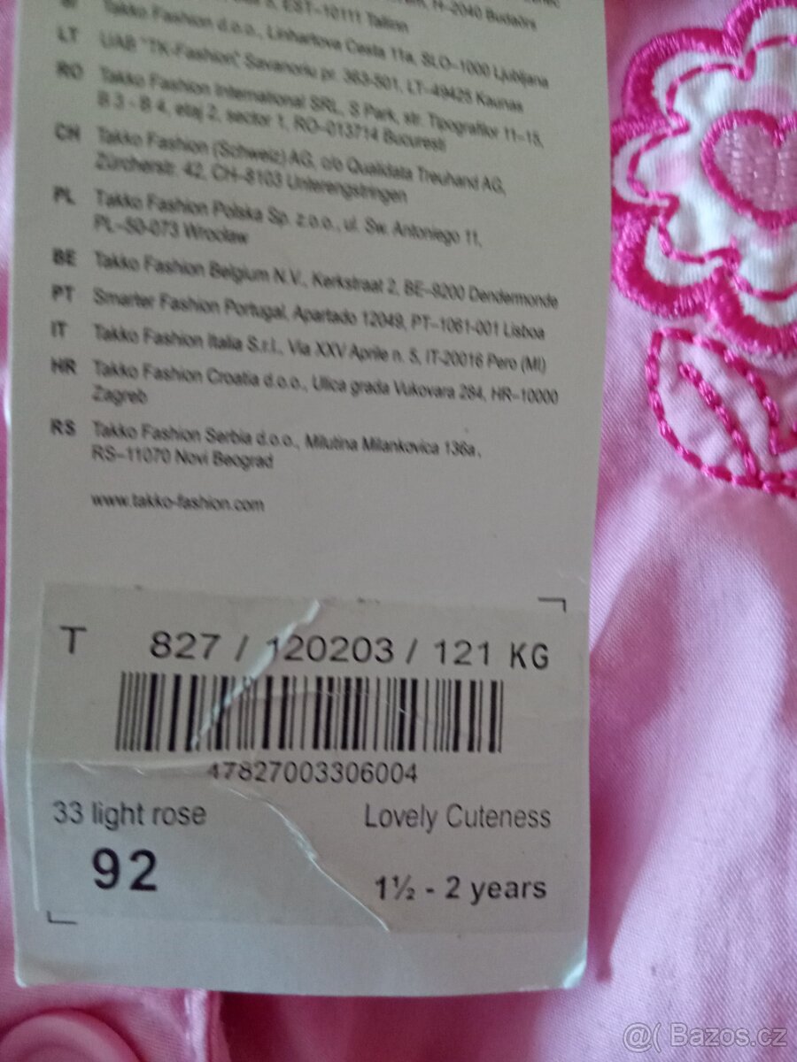 Nový dětský kabátek/baloňák/bundička Takko, vel. 92 - 8