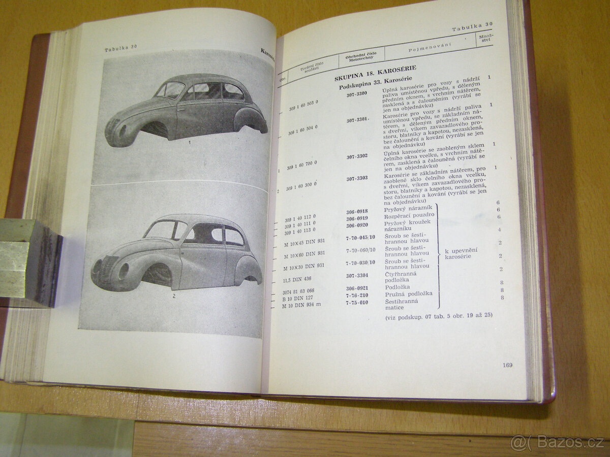 Prodám katalog náhradních dílů IFA F9 - 8