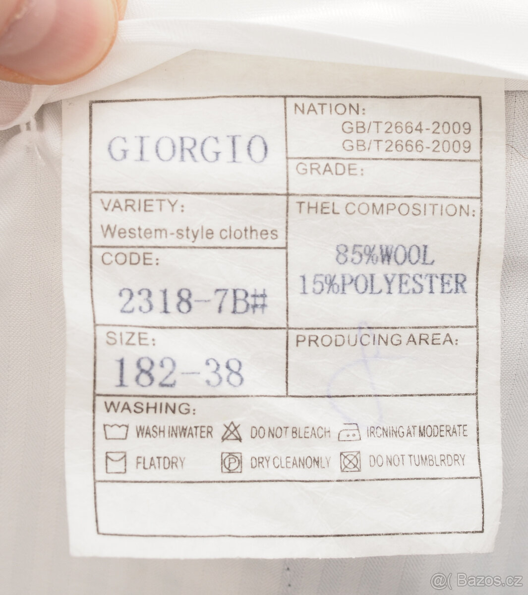 Tmavě modrý pánský oblek vel. L - 8