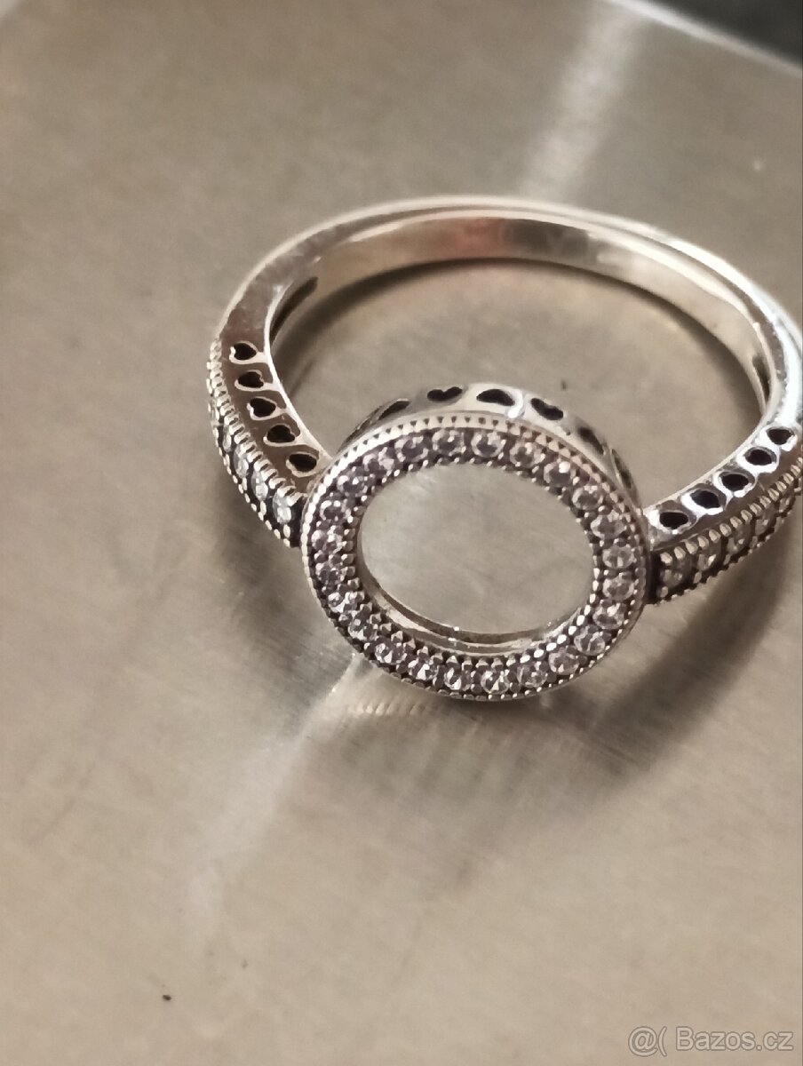 Stříbrná souprava náušnice a prsten - 8