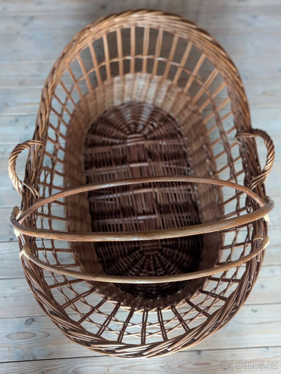 Proutěný koš s uchy - 8