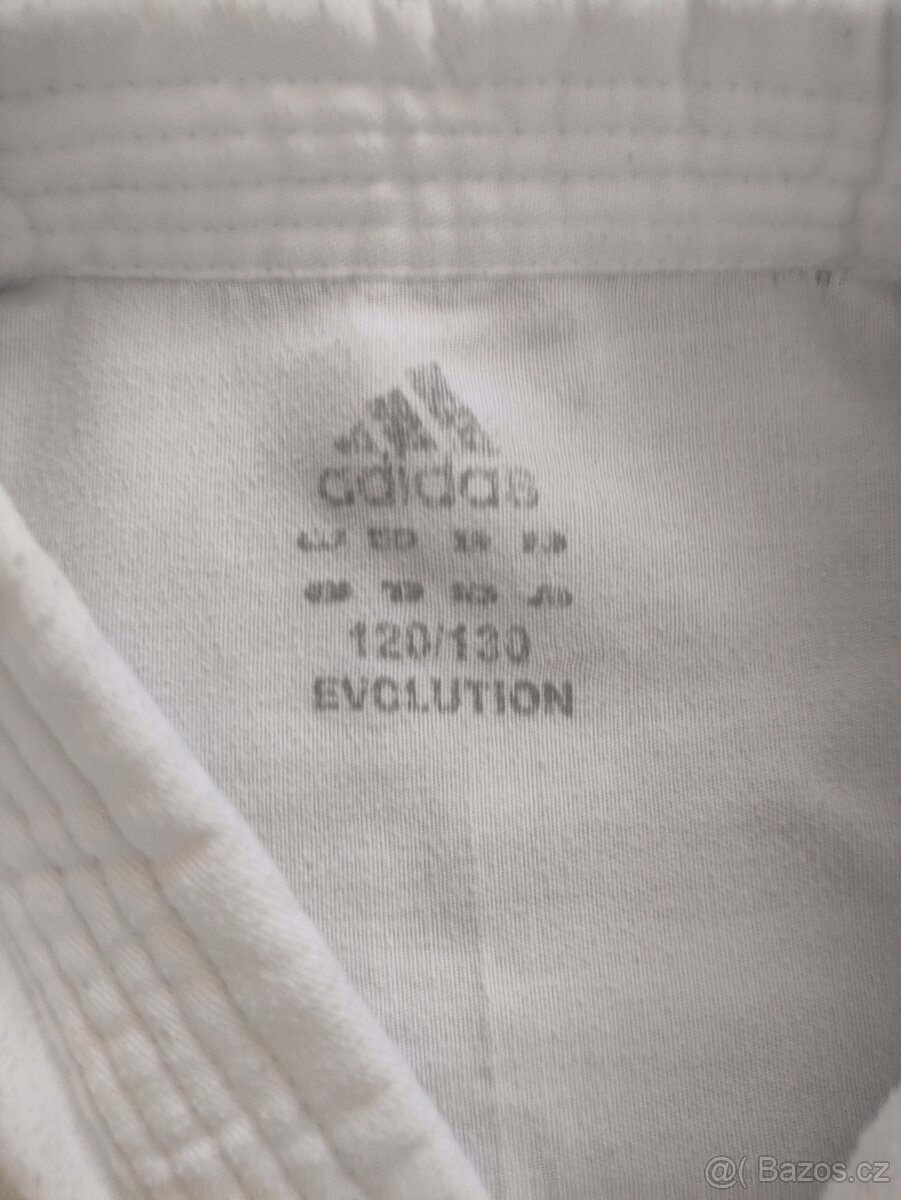 Dětské kimono Adidas z Decathlonu+ bílý pásek - 8