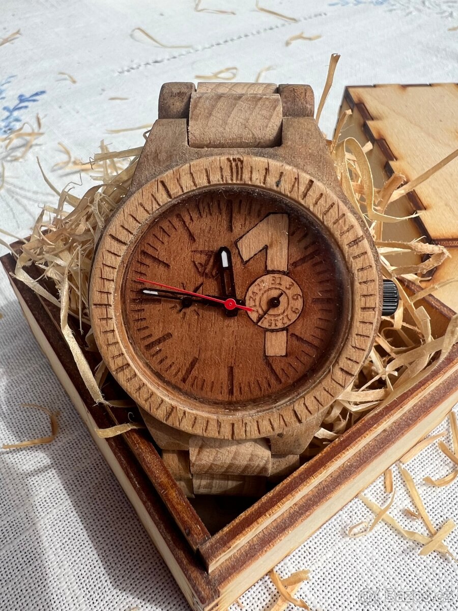 Dřevěné hodinky typ ONE - nové - 8