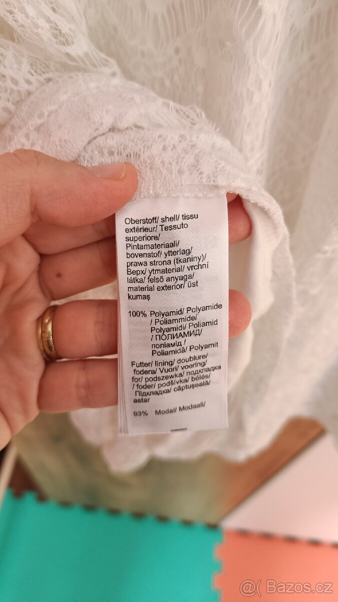 Bílé těhotenské/ kojící šaty Bonprix - 8