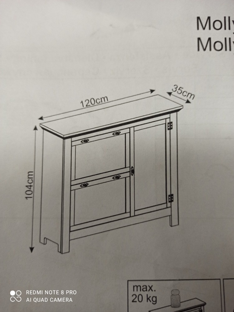 Botník masiv borovice Straa Marilyn, Dánsko, nový - 8
