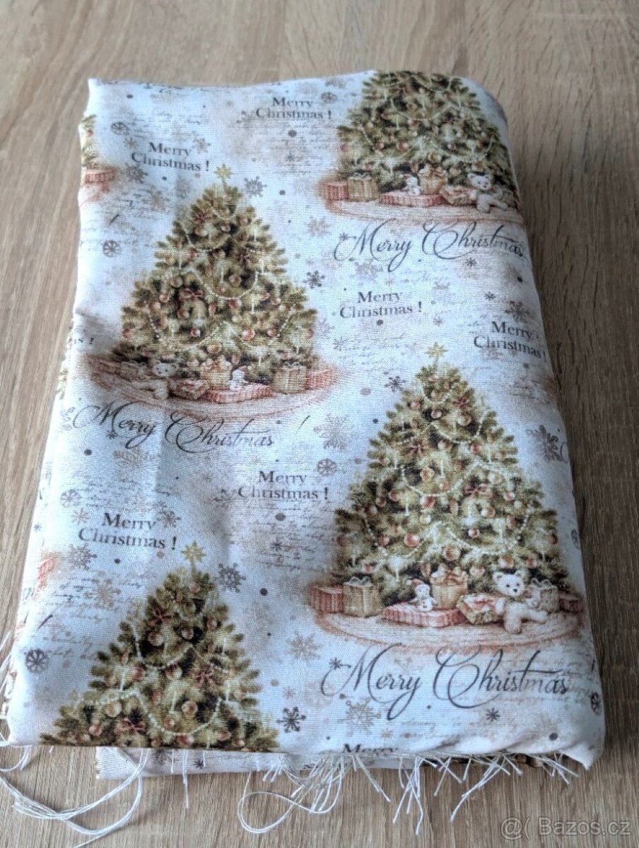 Vánoční látka, Marry Christmas, 3m vcelku. - 8