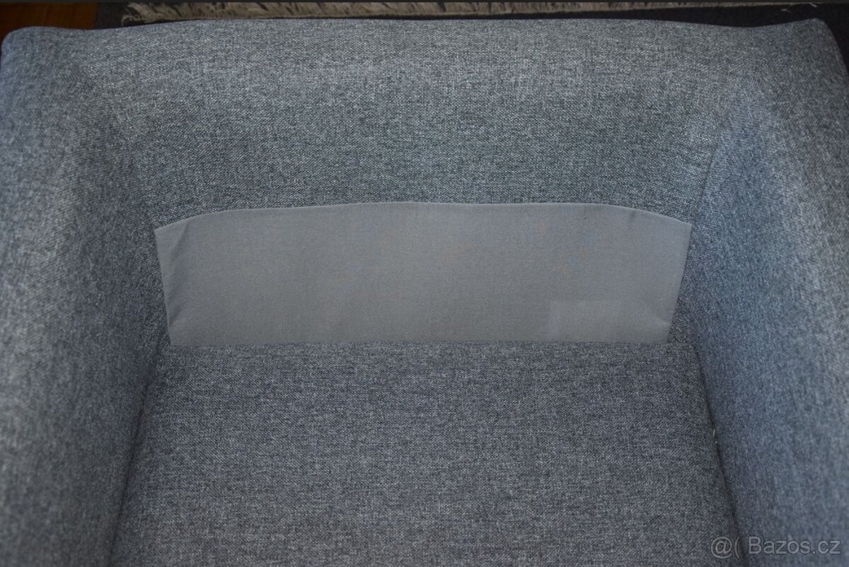Křeslo IKEA KOARP potah Gunnared šedá, robustní a stabilní - 8