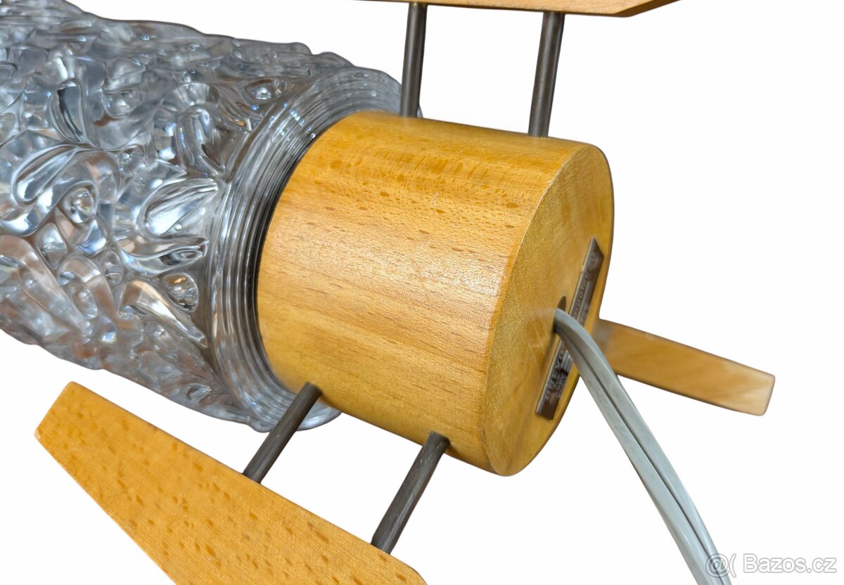Retro lampička Dřevo Humpolec - 8