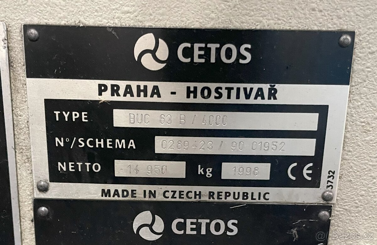 Bruska hrotová BUC 63 B/4000 - 8