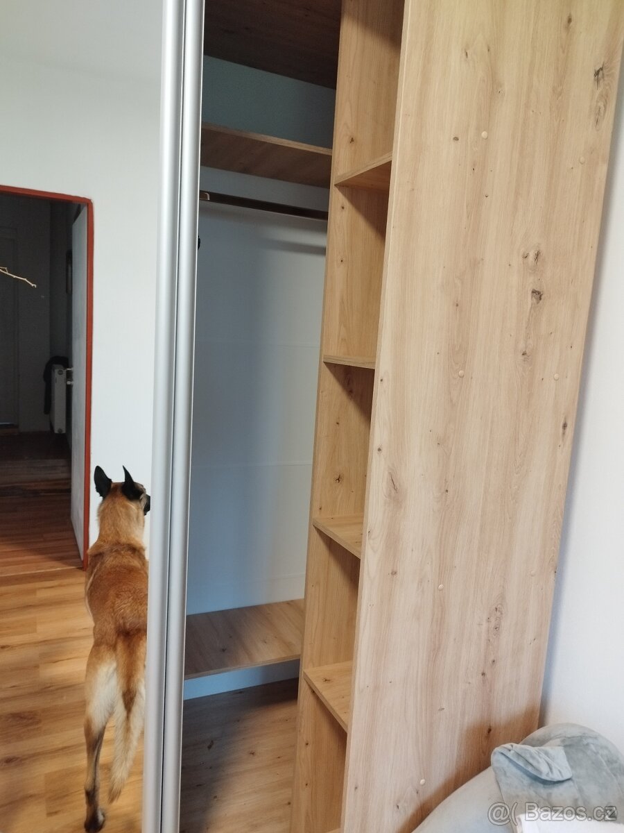 Šatní skříň rohová. Dub/artisan - 8