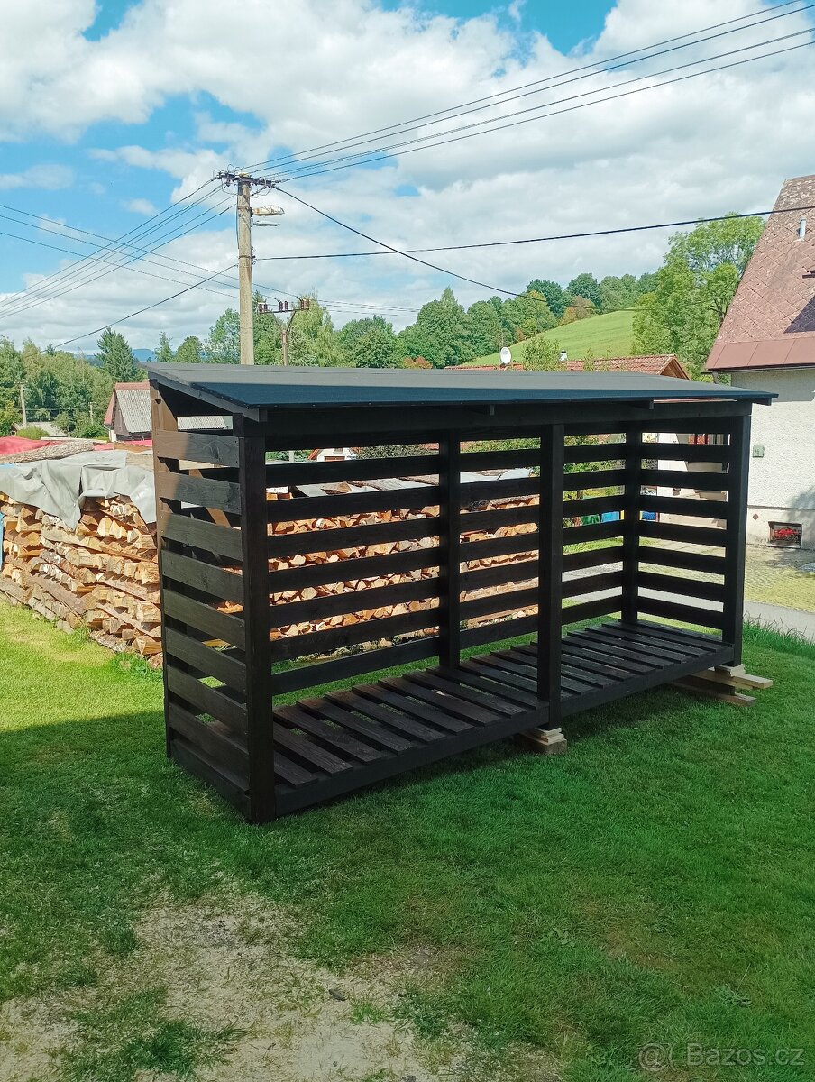 Přístřešek na dřevo - dřevník - 8