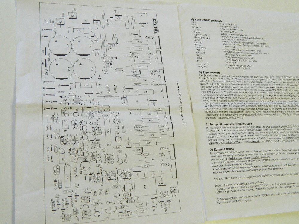 Rozestavěný, stereo zesilovač - 8