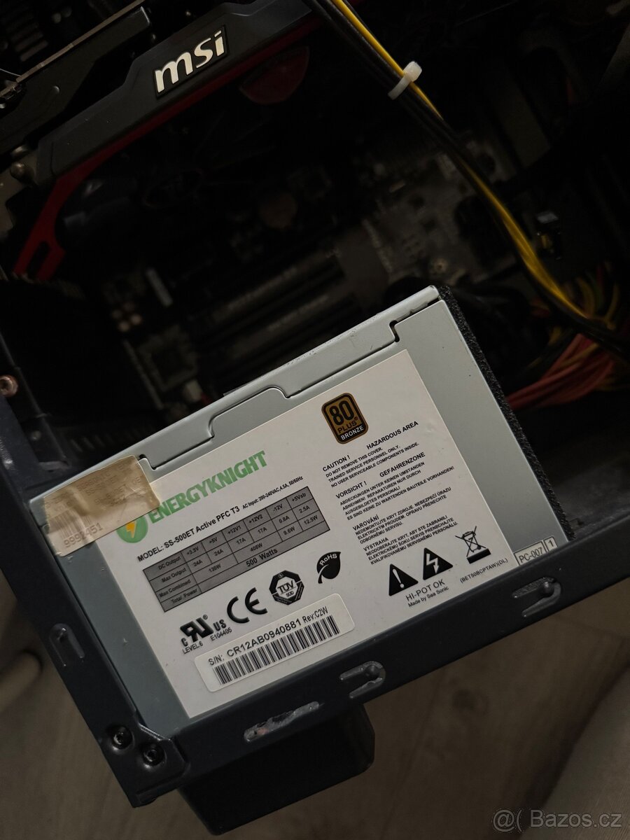 Herní PC na náhradní díly-rozbitý zdroj - 8