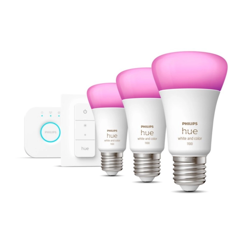 Základní sada Philips Hue WHITE AND COLOR AMBIANCE 3xE27/11W - 8